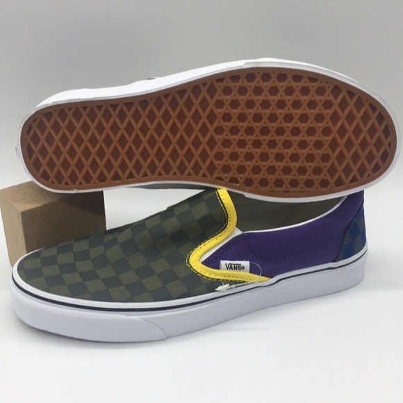 Vans Classic Slip-On OTW Rally Checkerboard Gm/Pur - Picture 5 of 8